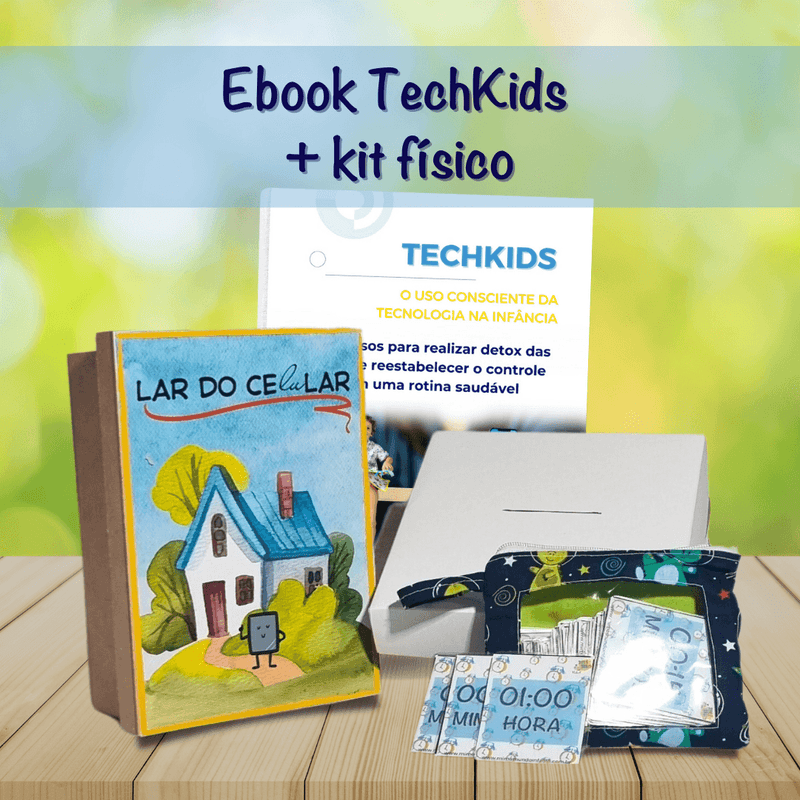 E-book Techkids - O uso consciente da tecnologia na infância + Kit físico - Mimo Mundo Infantil