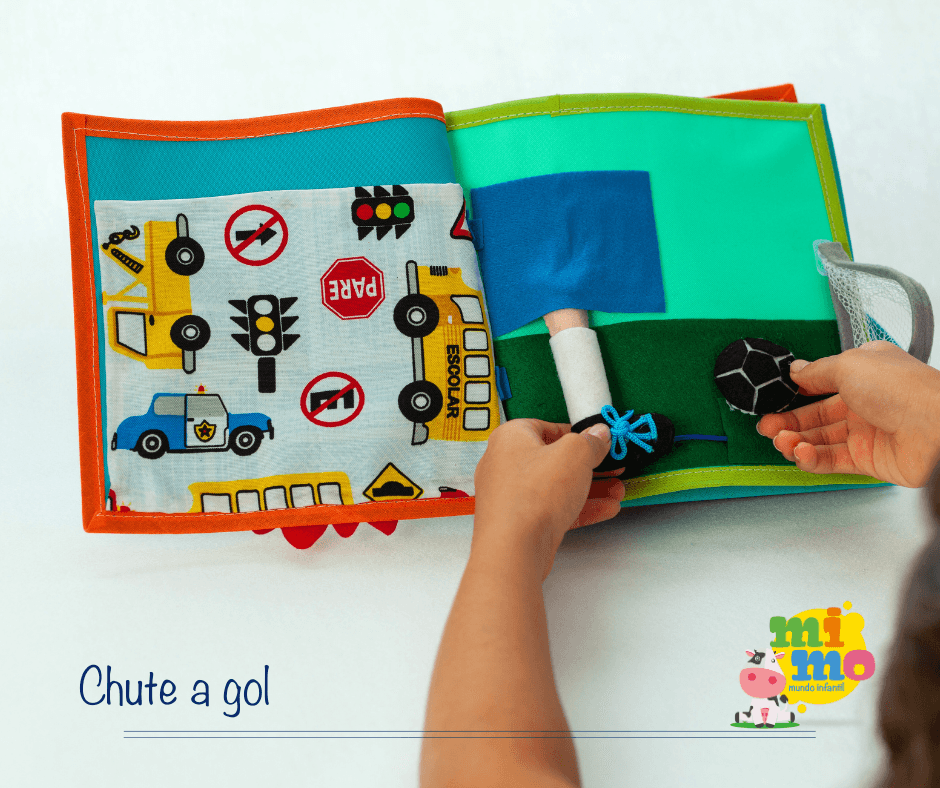 Livro sensorial interativo Aventuras - Mimo Mundo Infantil