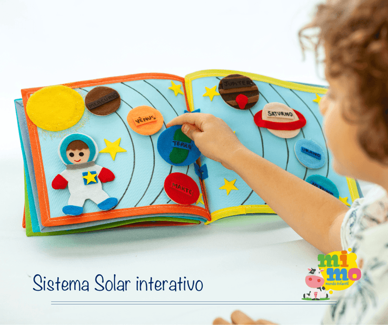 Livro sensorial interativo Aventuras - Mimo Mundo Infantil