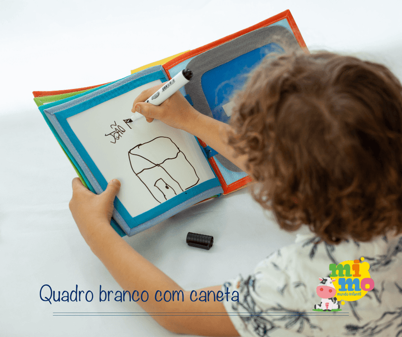 Livro sensorial interativo Aventuras - Mimo Mundo Infantil