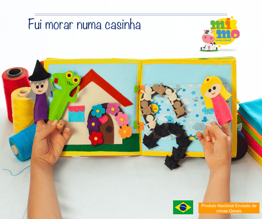 Livro Sensorial Interativo de tecido – Cantigas