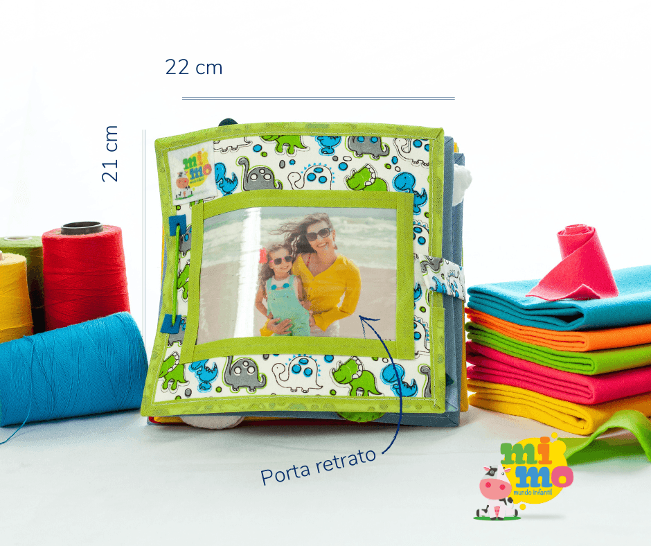 Livro Sensorial Interativo Pedagógico 3 - Mimo Mundo Infantil