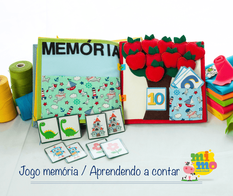 Livro Sensorial Interativo Pedagógico 3 - Mimo Mundo Infantil