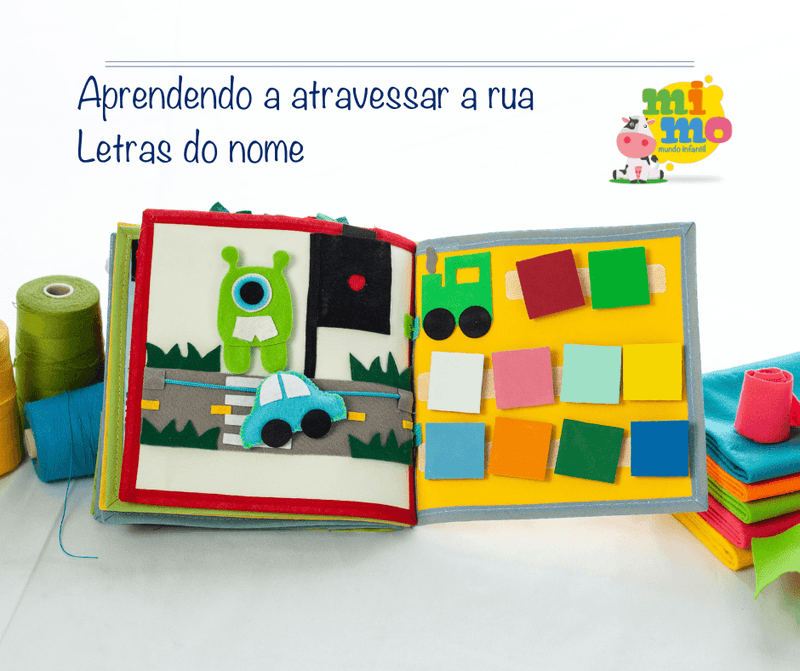 Livro Sensorial Interativo Pedagógico 3 - Mimo Mundo Infantil