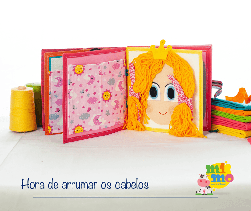 Livro Sensorial Interativo Princesas - Mimo Mundo Infantil