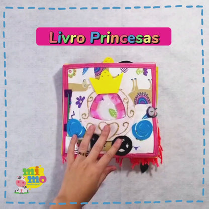 Livro Sensorial Interativo Princesas