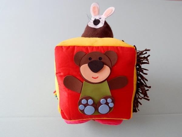 Cubo Sensorial Interativo para bebês - Mimo Mundo Infantil