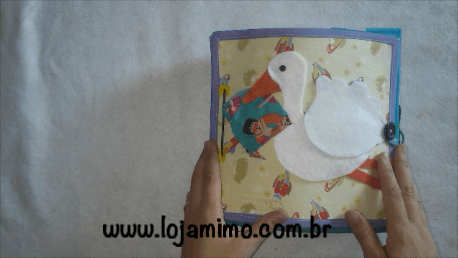 Livro Sensorial interativo de tecido – Promovido a irmão mais velho - Mimo Mundo Infantil