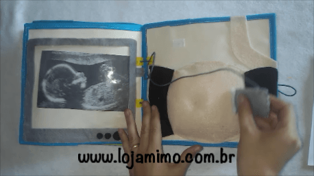 Livro Sensorial interativo de tecido – Promovido a irmão mais velho - Mimo Mundo Infantil