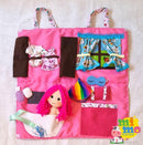 Maleta de tecido Brincando de 2 Bonecas (acompanha 2 bonecas, 4 vestidos e 2 roupões) - Mimo Mundo Infantil